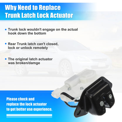 Rear Tailgate Latch Actuator for Honda Fit Jazz (2008-2014)