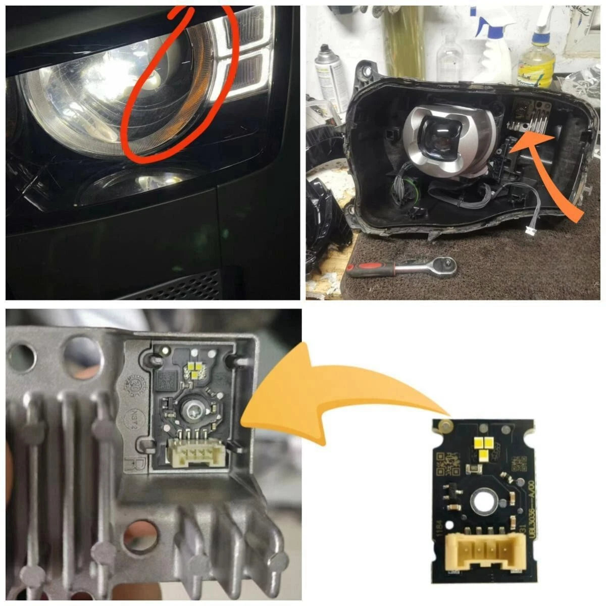 2 x L/R DRL Boards Daytime Lights for Land Rover Defender (2020–2023)