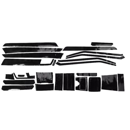Glossy Carbon Fiber Interior Trim Decals for Mercedes E-Class W212 (2010–2017)