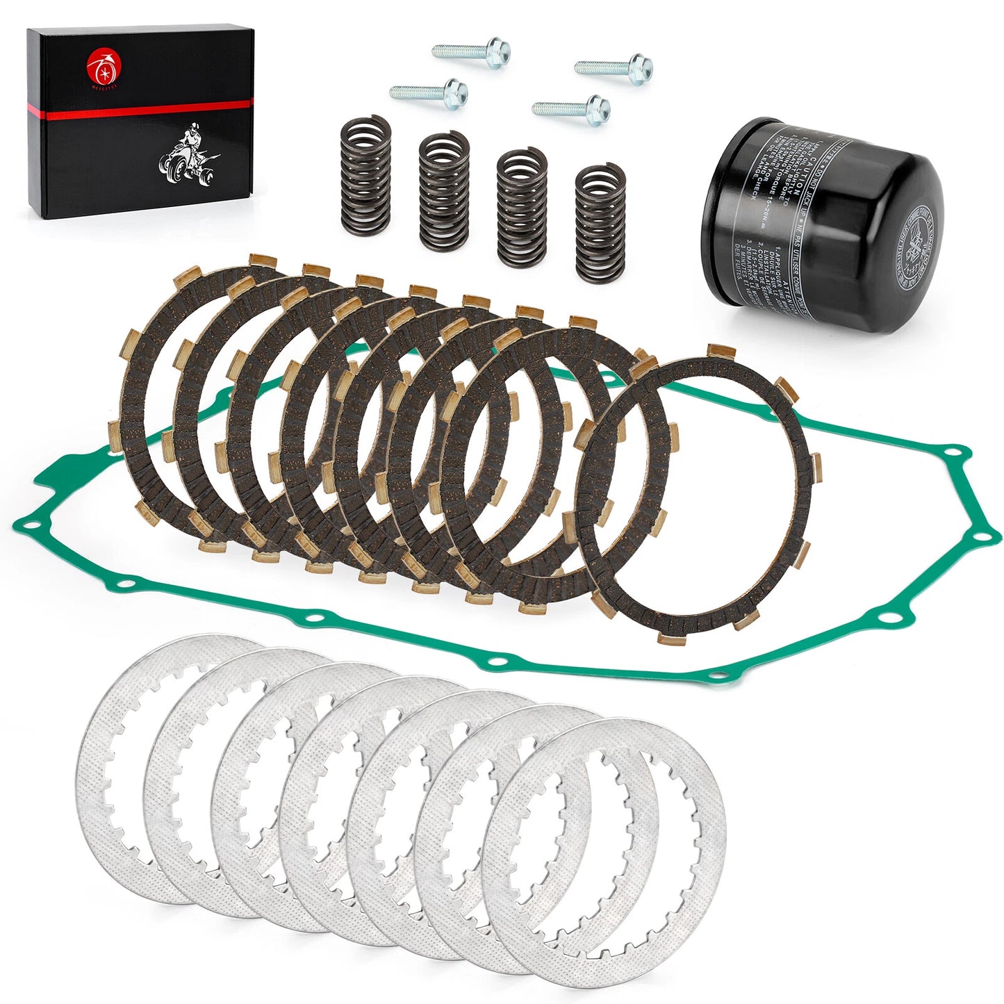 Clutch Friction Steel Plates Kit for Honda Shadow ACE 750 VT750C (1998–2003)