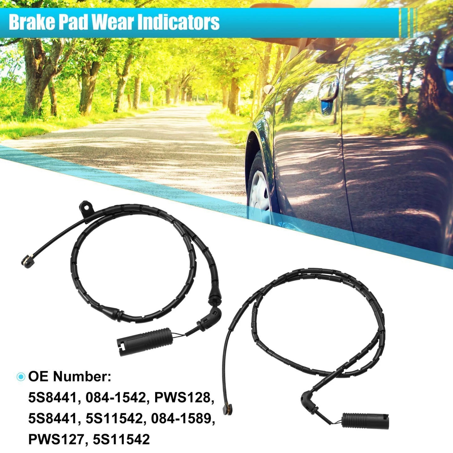 2 x Brake Pad Wear Sensors for BMW X3 E83 (2004-2010)