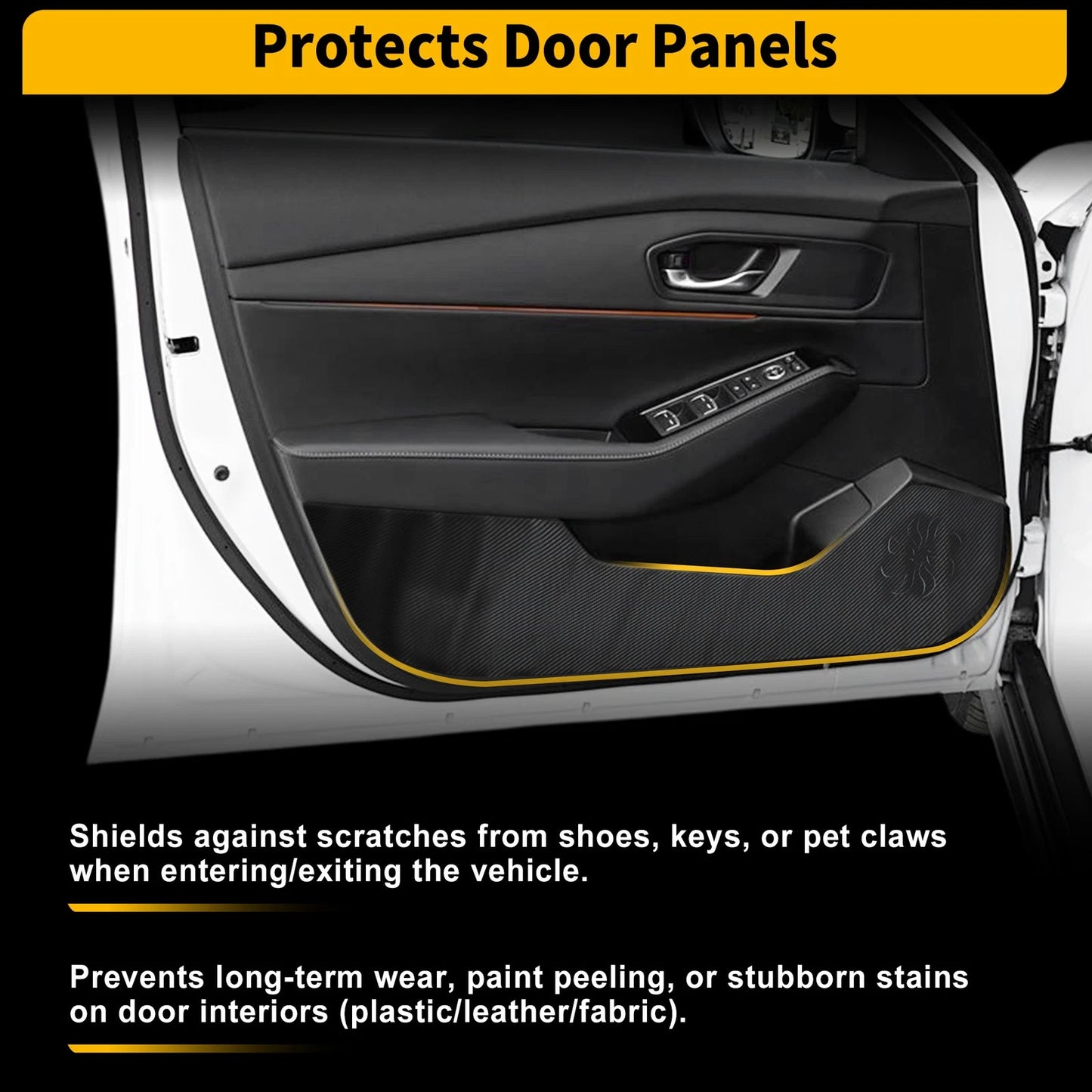 Car Door Anti Kick Pad Sticker Scratch Protector for Honda Accord (2023-2025)
