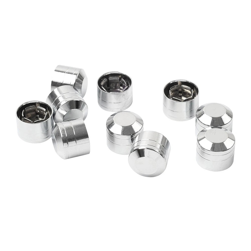 10 x Engine Cover Bolts Screw Caps CNC for Harley Twin Cam Dyna Softail Chrome