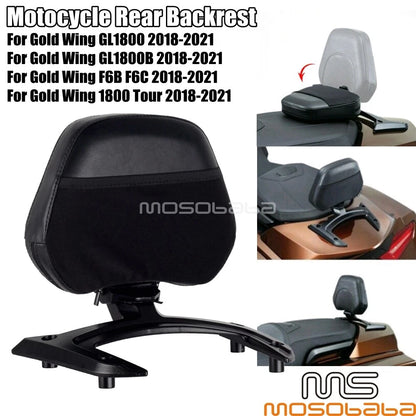 Adjustable Passenger Backrest Pad Kit for Honda Gold Wing GL1800 (2018-2021)
