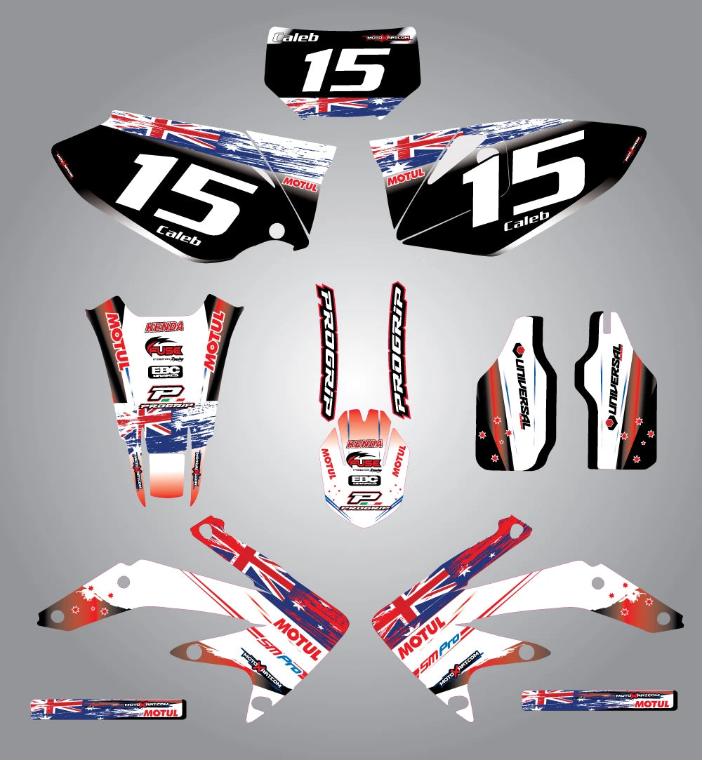Custom Graphic Kit - AUSSIE PRIDE for Honda CRF 450X