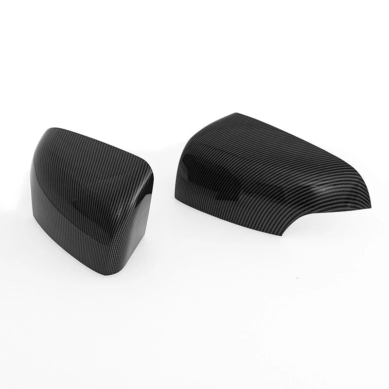 Carbon Black Rear View Side Mirror Cover Caps for 2015-2022 Ford Ranger
