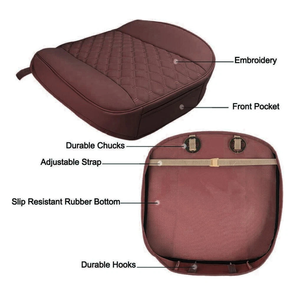 Universal PU Leather Car Seat Cushion Covers for All Vehicles (No Year)