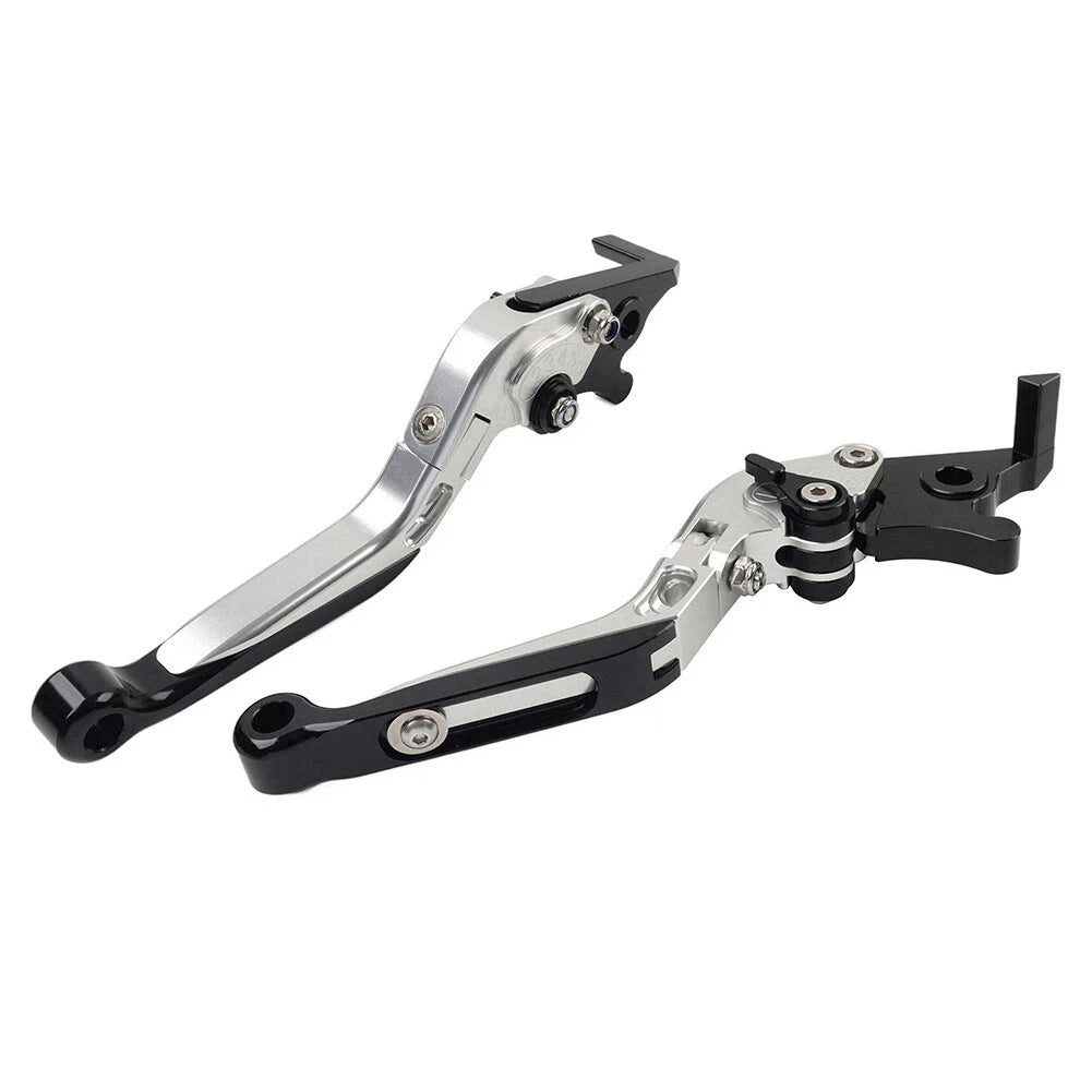 CNC Silver Extendable Brake Clutch Levers for 765 Street Triple R, SPEED TWIN