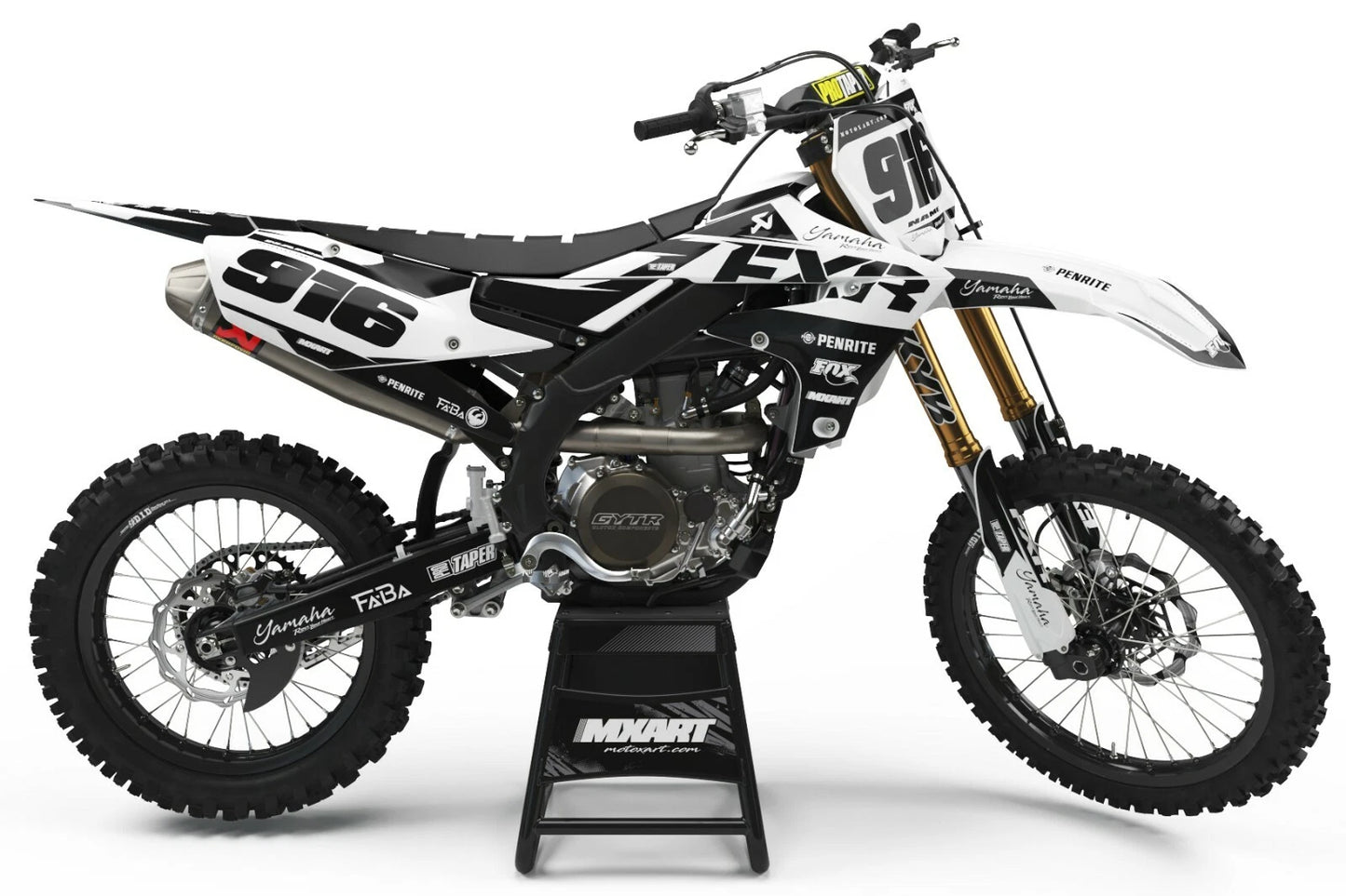 Custom Graphic Kit BURN Style Decals for Yamaha TTR 110 (2008-2023)
