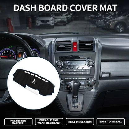 Dashboard Cover Mat for Honda CR-V 2017-2022 Sun Protector Black Blue