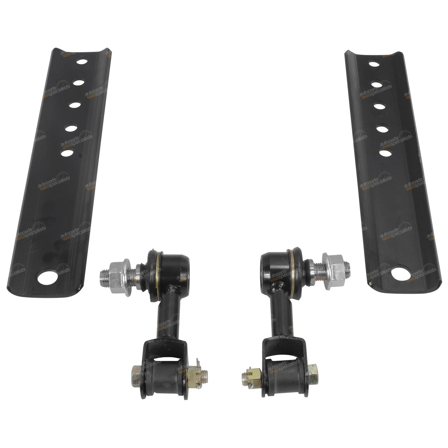 2 x Rear Sway Bar Links + Extension Plates / for Toyota Landcruiser 80 Series (1990–1998)