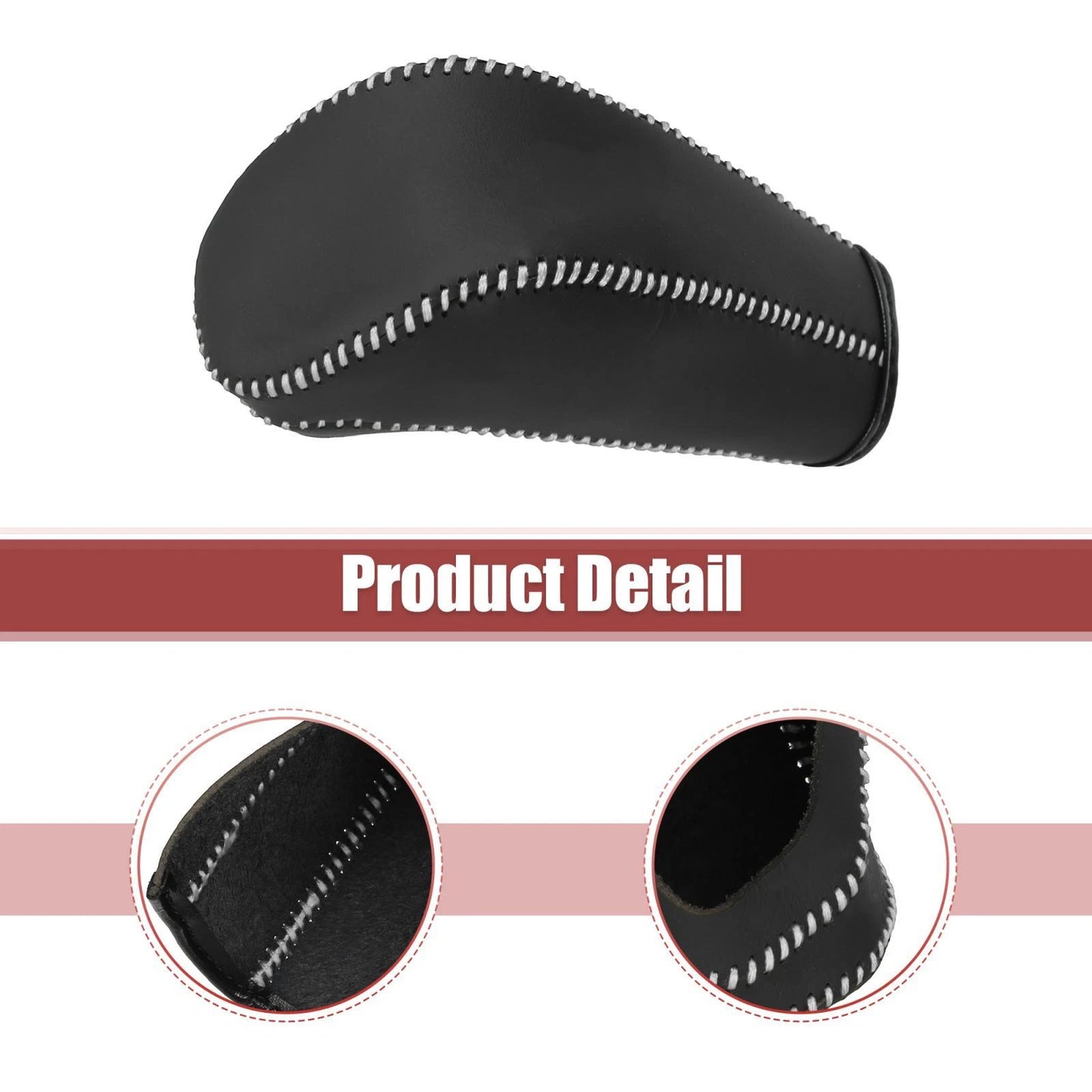 Gear Shift Knob Cover White Thread for Chevy Cruze/Aveo (2011-2015)