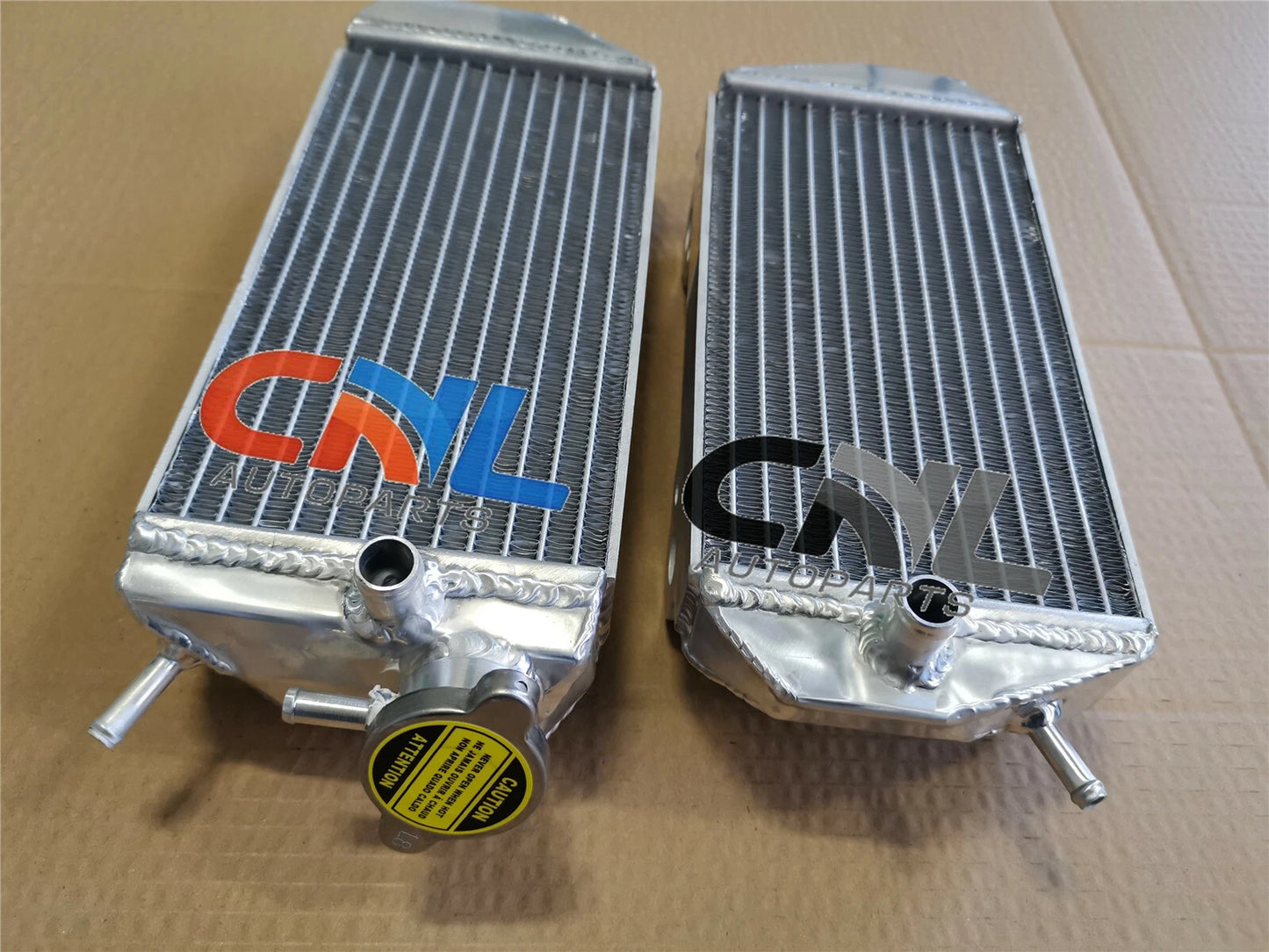 L&R Aluminum Radiator + Red Hose for Gas Gas MX/SM/EC 200/250/300 (2012-2014)