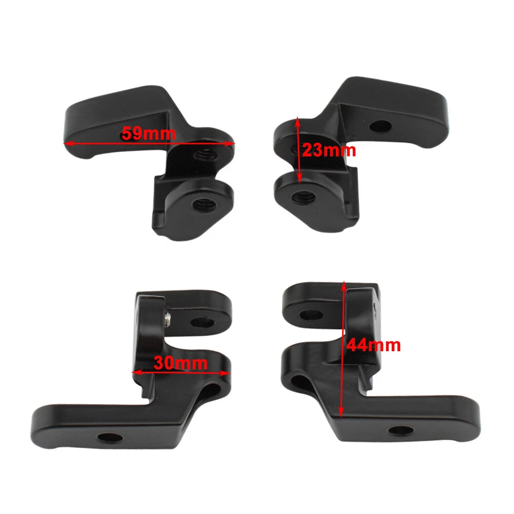 Front Driver Floorboard Relocation Brackets for Harley Touring Road Glide (2014-2023)