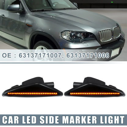 LED Side Marker Amber Light  for BMW X3 (2011-2014) Black Lens