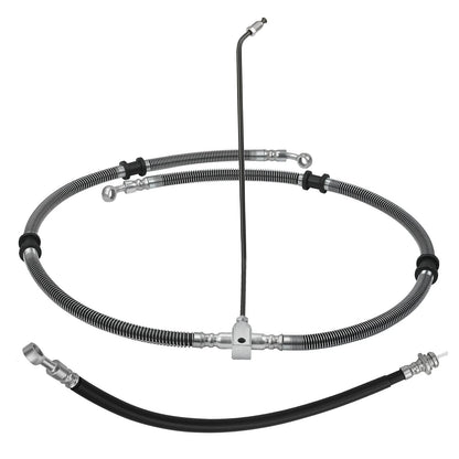Front Brake Hose Line Pipe Kit for Yamaha Kodiak Grizzly Bruin (2003–2014)