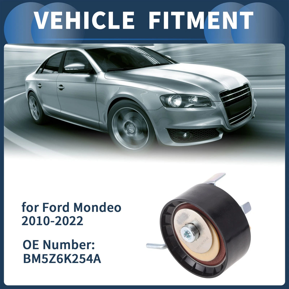 Belt Tensioner for Ford Mondeo (2010-2022) Metal 1 Pc