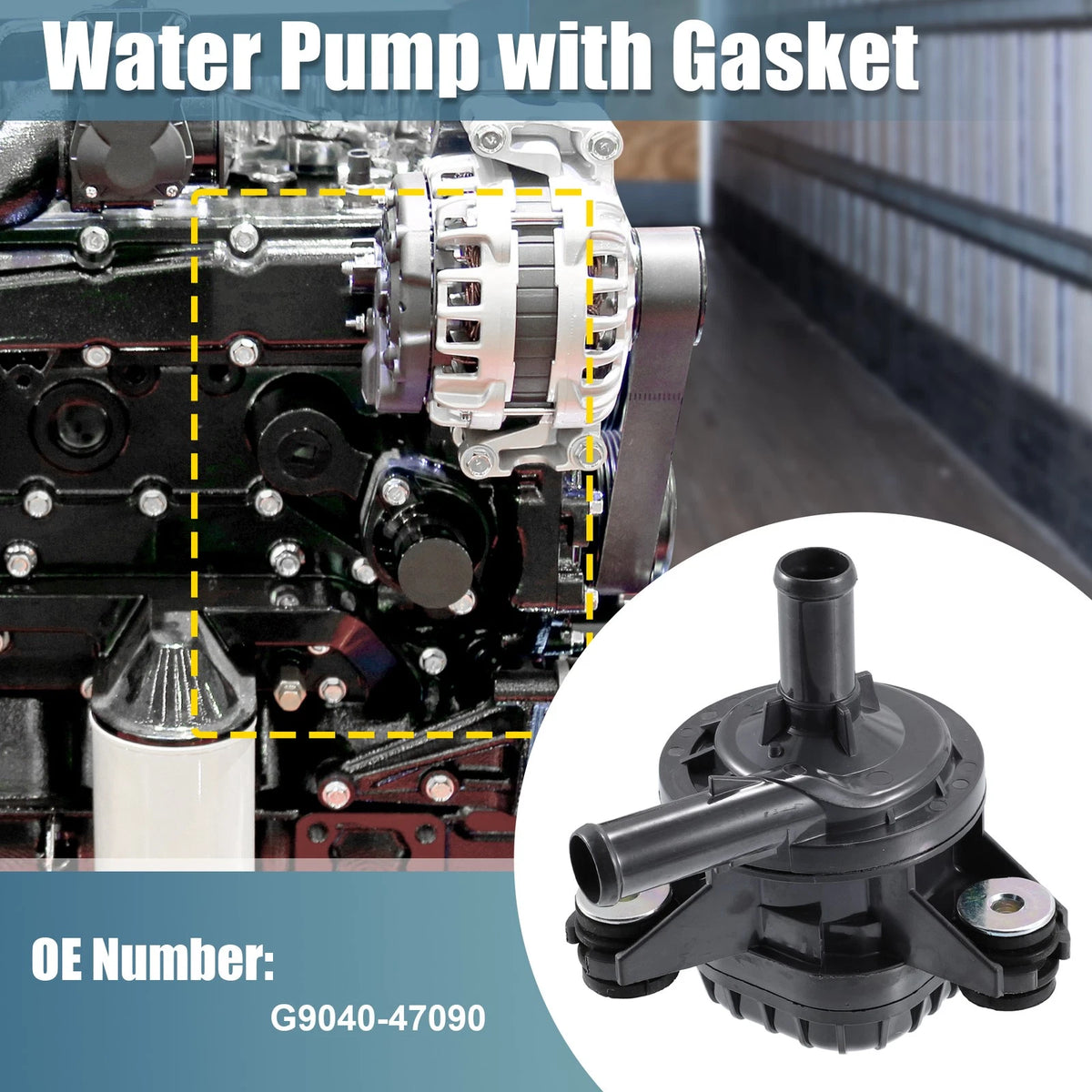Drive Motor Inverter Cooler Water Pump for Toyota Prius (2010–2012)