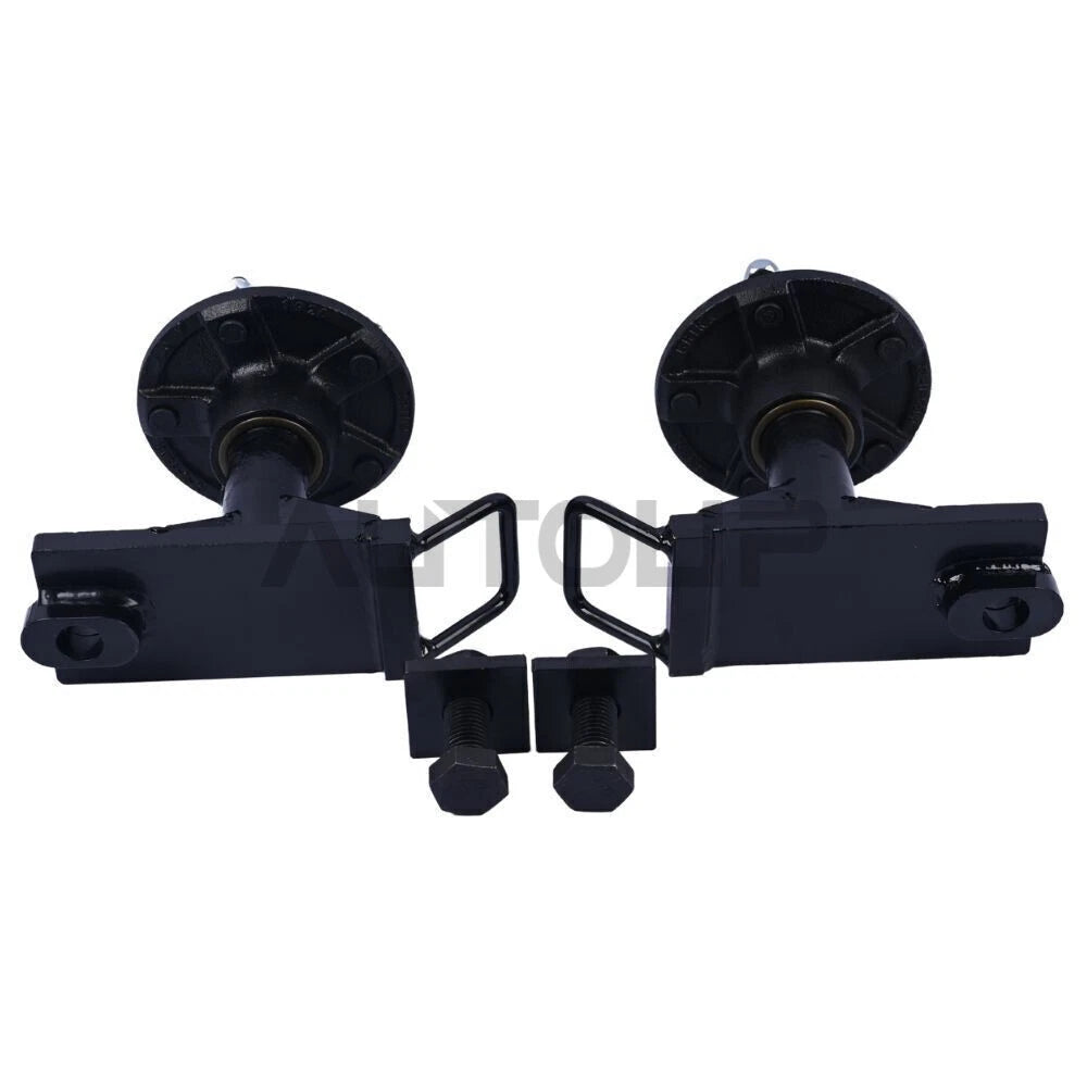 Pair 5x5.5 Lug Wheels, Spindle Kit Thickened 7000LB for Shipping Container