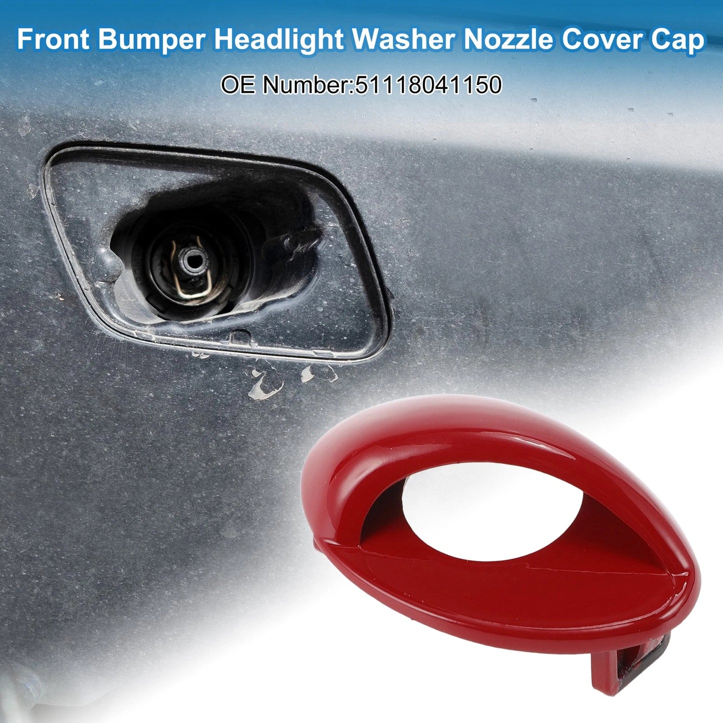 Front Right Bumper Headlight Washer Nozzle Cover for BMW M3 (2008-2013)
