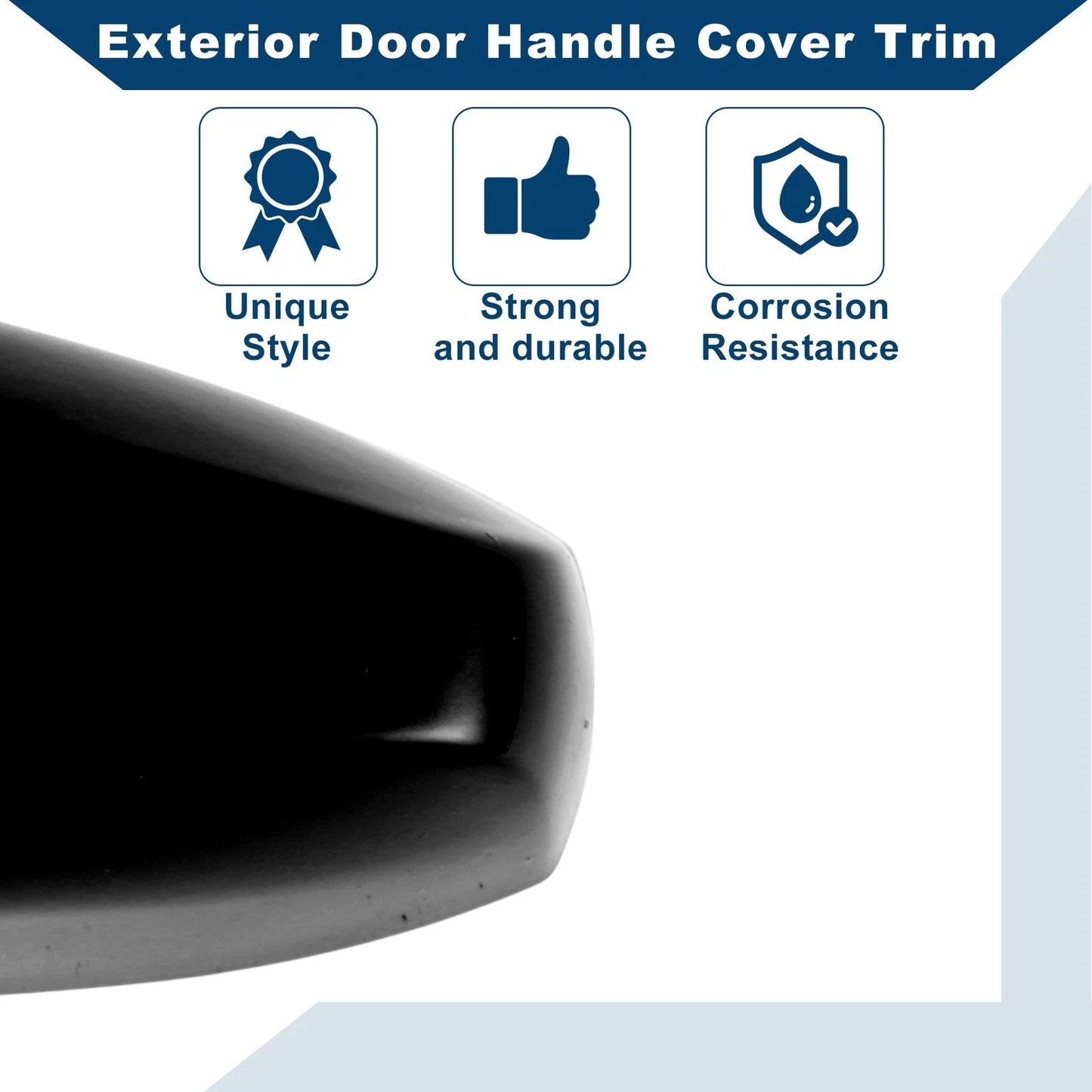 Exterior Door Handle Cover Trim for BMW X1 X5 X6 2014-2019 Black ABS