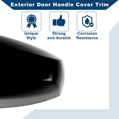 Exterior Door Handle Cover Trim for BMW X1 X5 X6 2014-2019 Black ABS