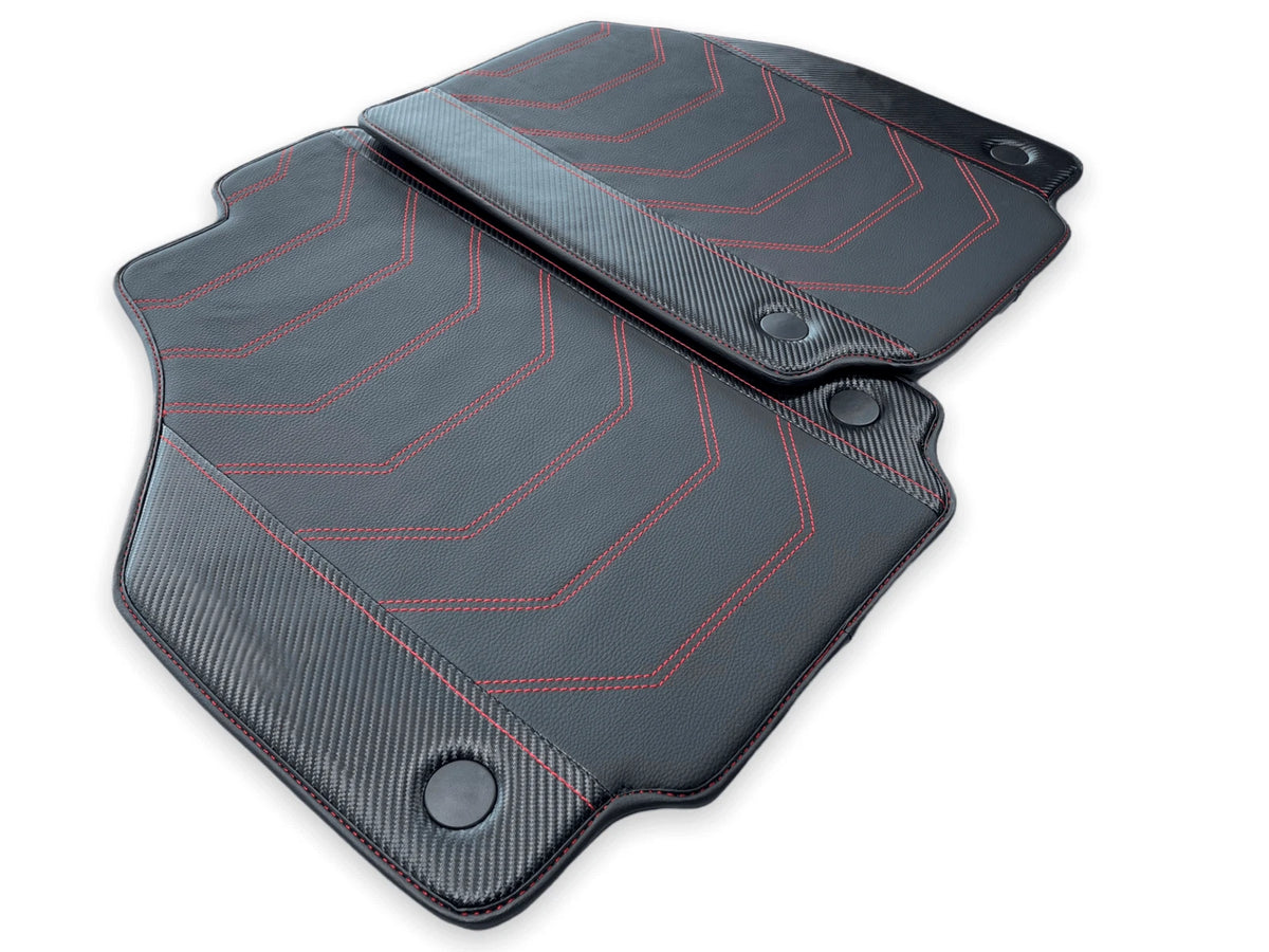 Leather Floor Mats for Ferrari 458 Spider (2010-2015) - AutoWin Brand