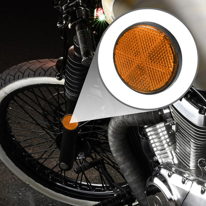 6pcs 2.20x0.31 Universal Reflector Round for Motorcycle