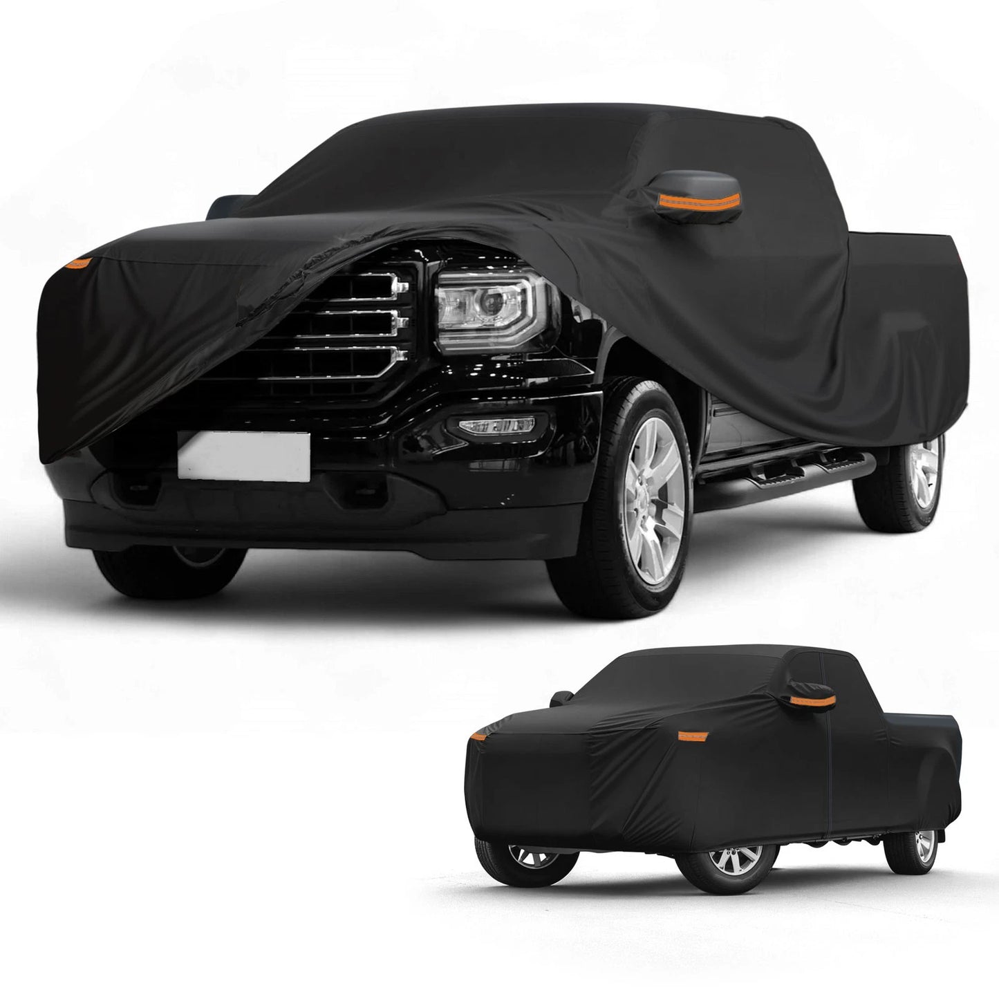 Car Cover 190T-PU Waterproof All Weather for GMC Sierra with Zipper