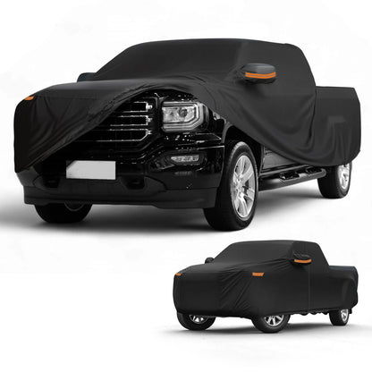 Car Cover 190T-PU Waterproof All Weather for GMC Sierra with Zipper