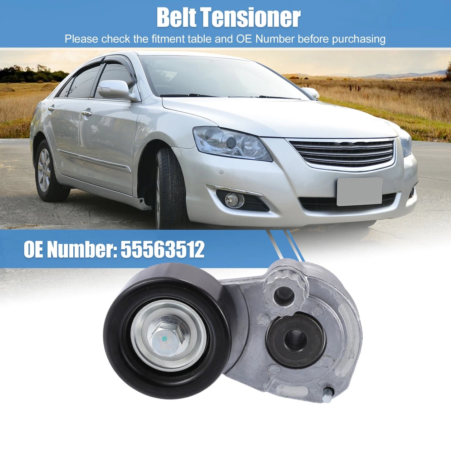 Engine Belt Tensioner Pulley Assembly for Chevrolet Sonic 1.8L (2012-2019)