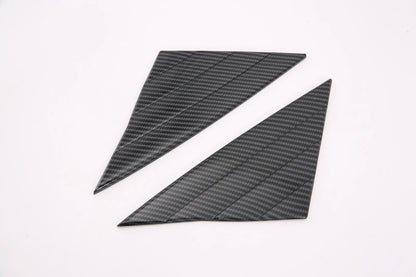 Carbon Fiber Front Window Triangle Frame Cover Trim for Tesla Model 3 (2018-2023)