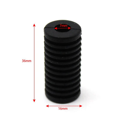 2 x Rubber Gear Shifter Lever Covers for Motorcycle Foot Pegs - Black
