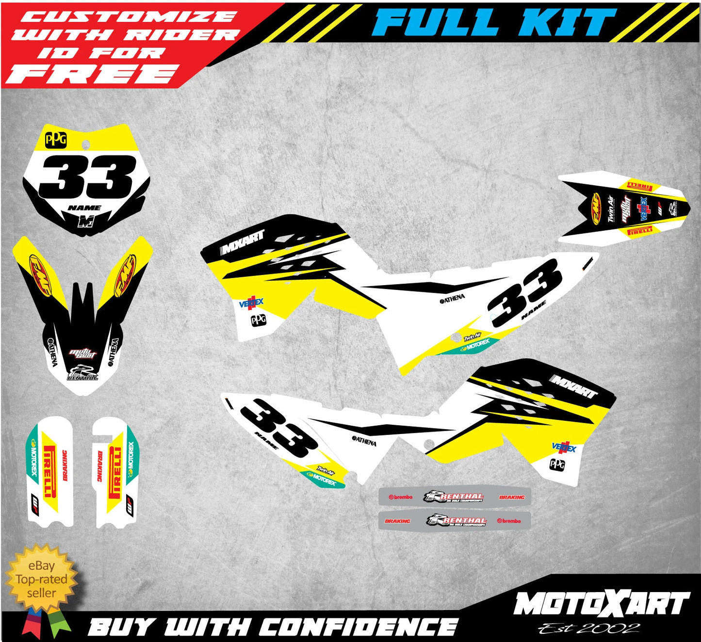 KTM 65 ARROW Style Graphics Stickers (2009-2015)