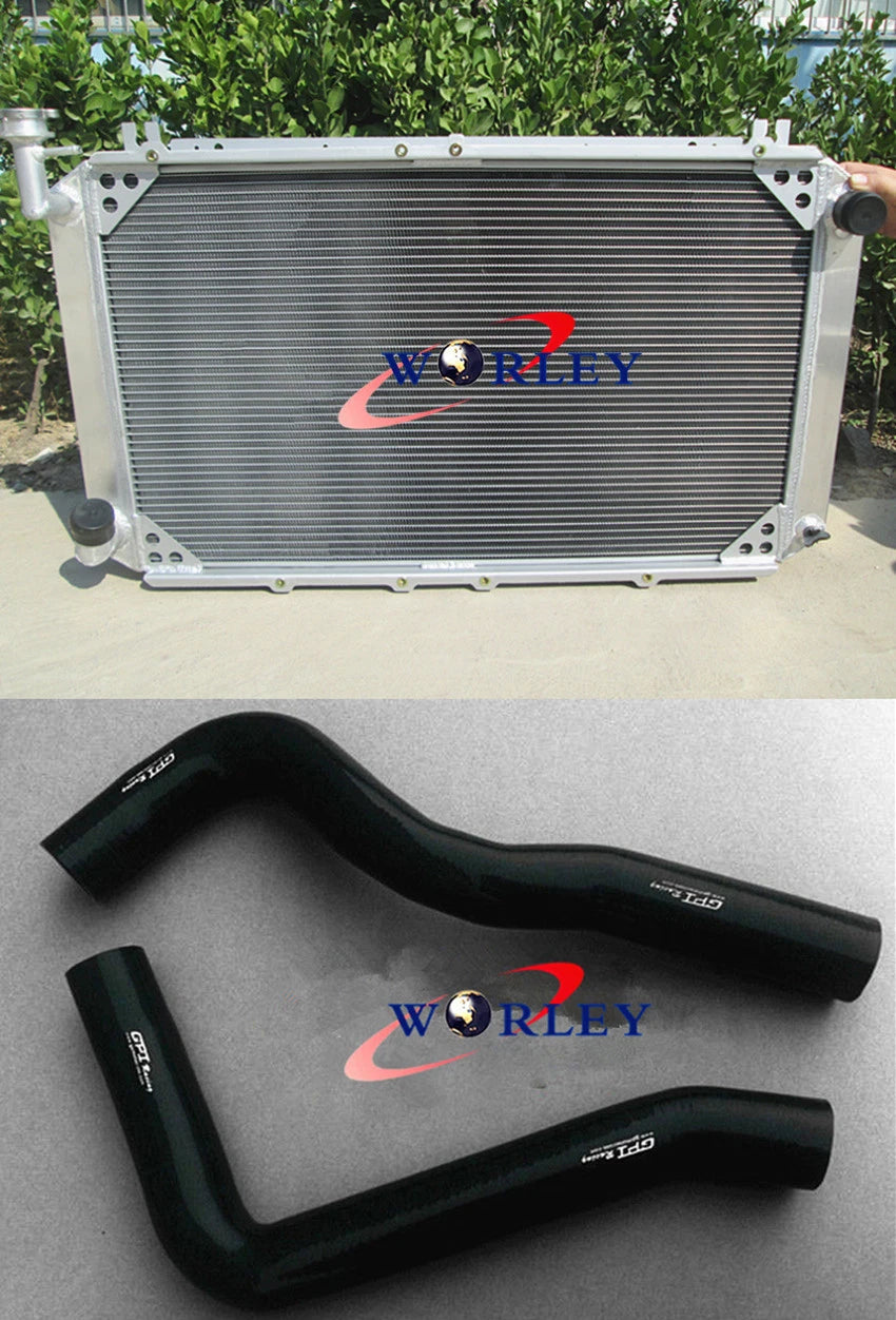 3 Core Aluminum Radiator + Silicone Hose for Nissan Patrol GQ Y60 (1988-1997)