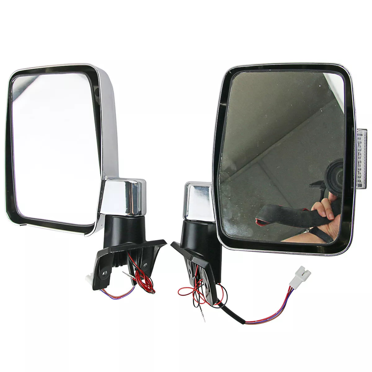Chrome Electric Door Side Mirror w/ LED for Toyota Land Cruiser 70 (1984-)