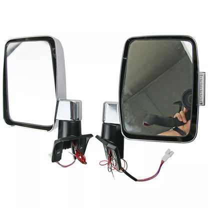 Chrome Electric Door Side Mirror w/ LED for Toyota Land Cruiser 70 (1984-)