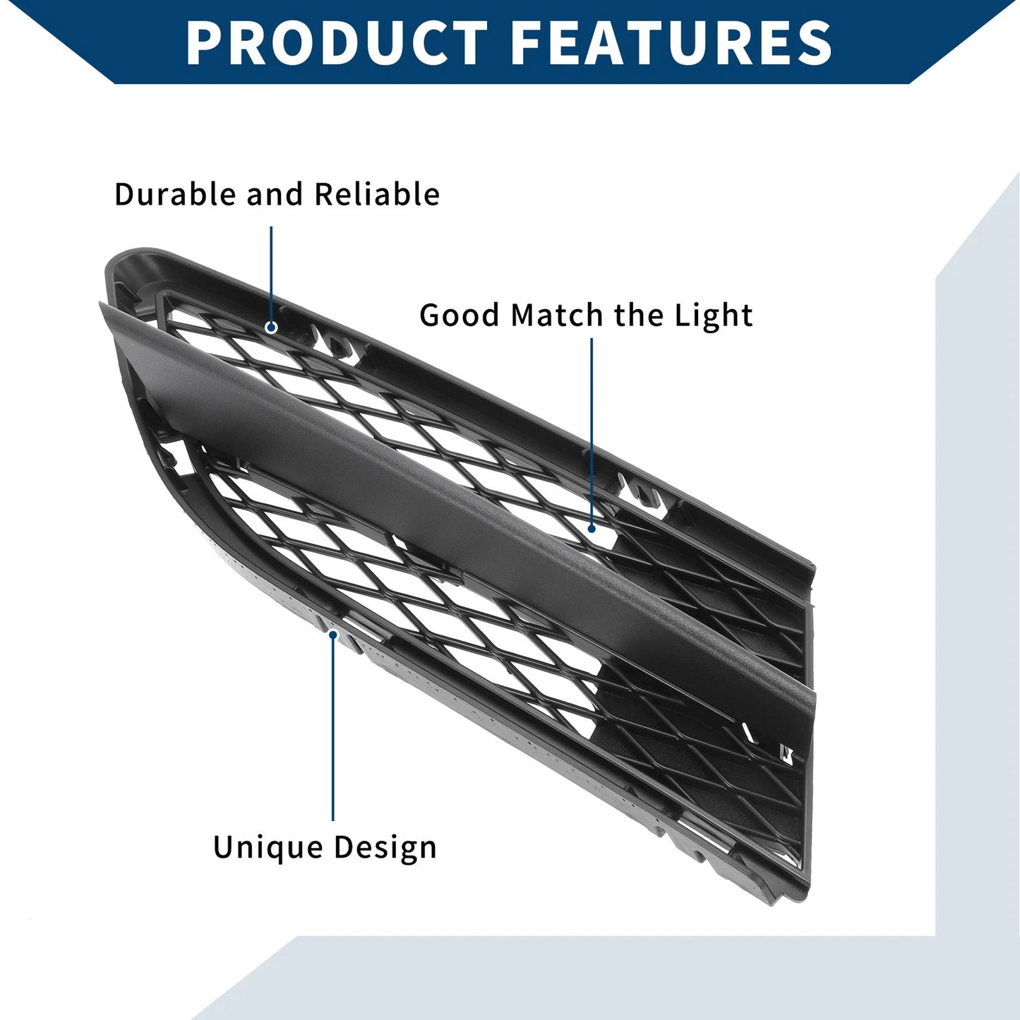Front Right Fog Light Grill for BMW 328i (2009-2012)
