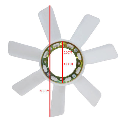 7-Blade Cooling Radiator Fan for Isuzu TF TFR Rodeo Ute KBZ 2500cc 1988-2004