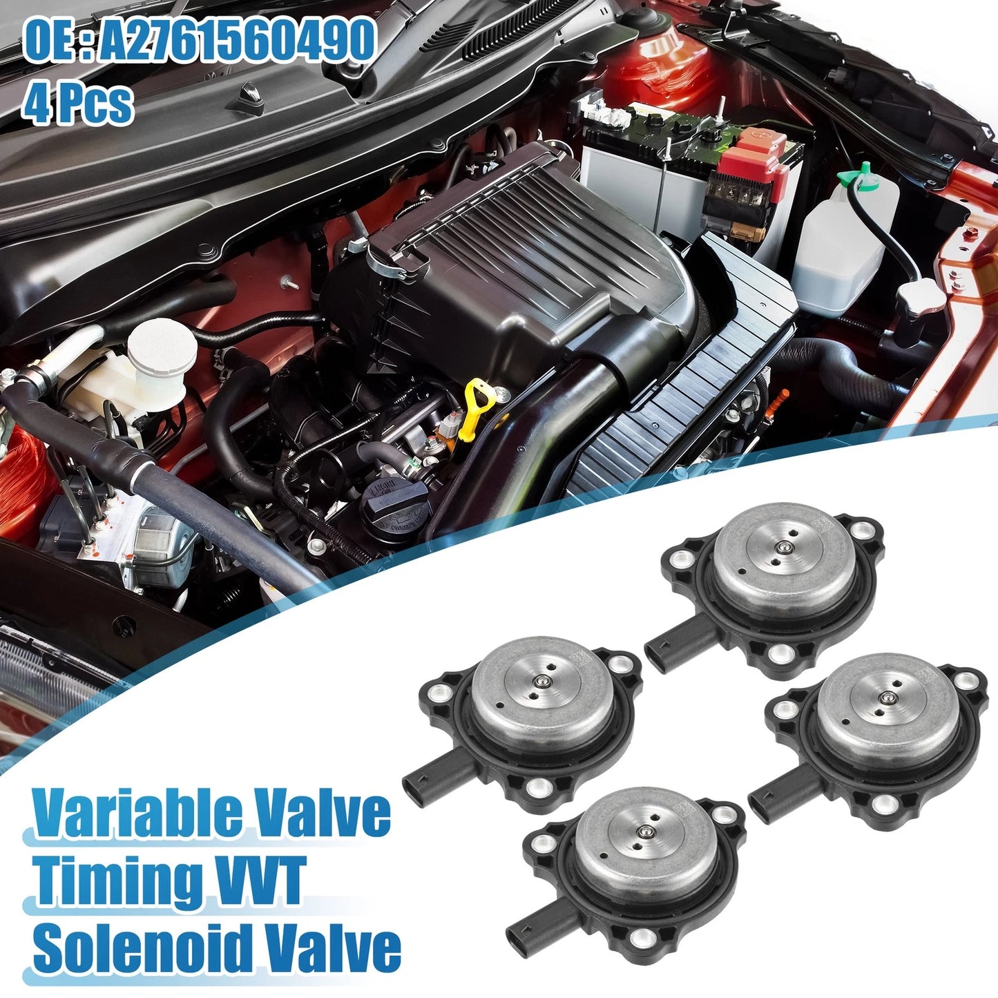 4 x VVT Solenoid Valves for Mercedes-Benz C300 GLC300 (2013-2022)