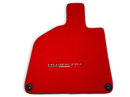 Floor Mats for Lamborghini Huracan 2014-2022 Red Tailored Carpets 2 x AutoWin