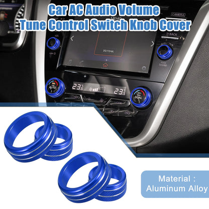 AC Audio Volume Knob Covers for Nissan Murano 2015-2021 (Set of 4)