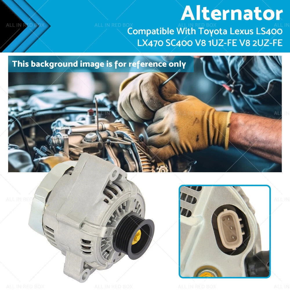 Alternator for Toyota Lexus LS400 LX470 SC400 V8 1UZ-FE 2UZ-FE (1990-2007)