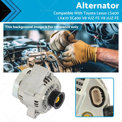 Alternator for Toyota Lexus LS400 LX470 SC400 V8 1UZ-FE 2UZ-FE (1990-2007)