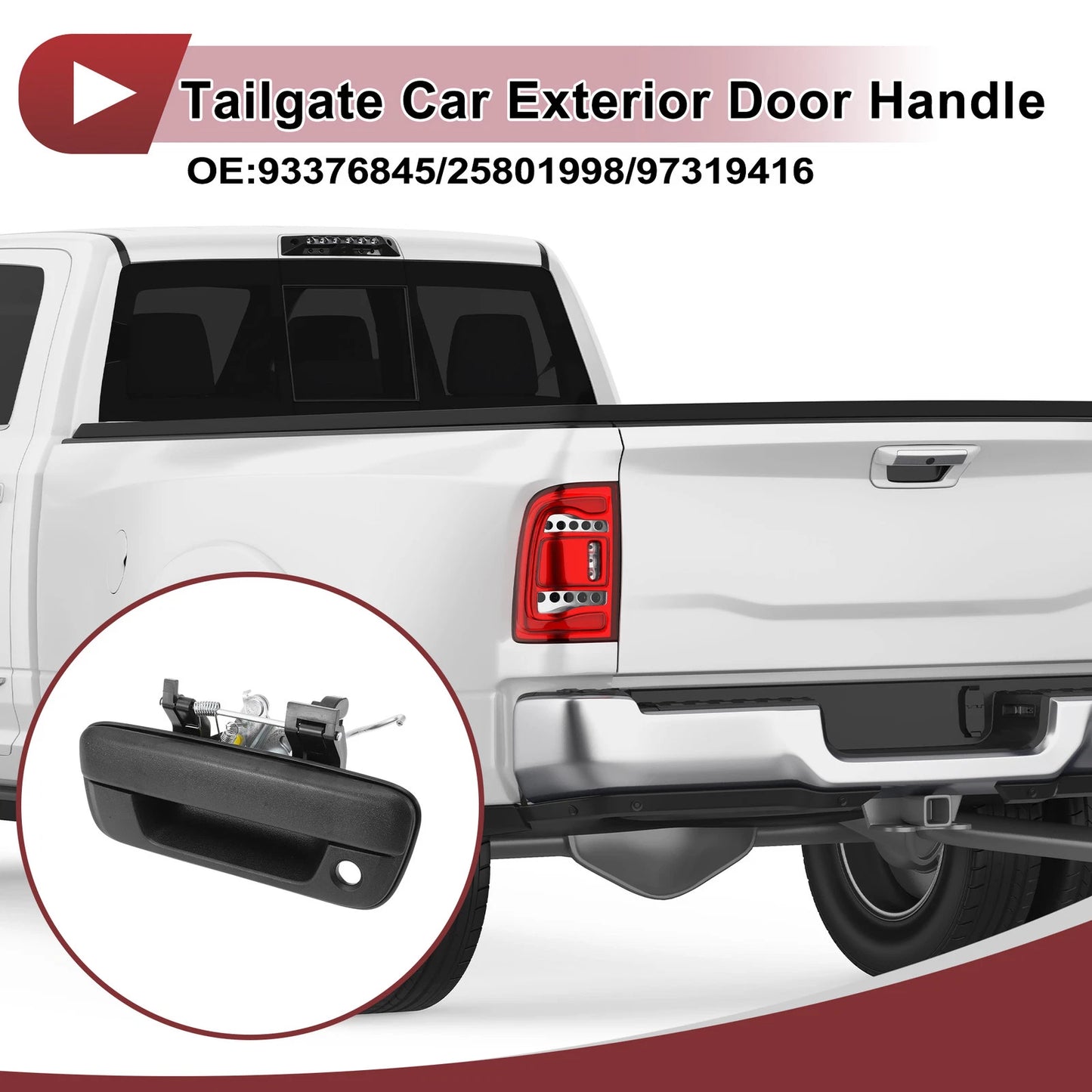 1x Tailgate Exterior Door Handle for Chevrolet Colorado