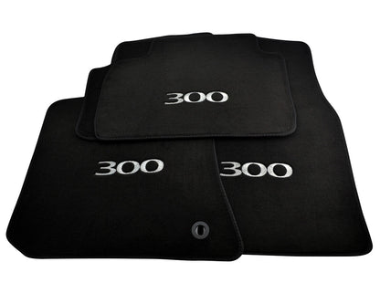 Floor Mats for Chrysler 300C 2004-2011 Black Tailored Carpets with Emblem