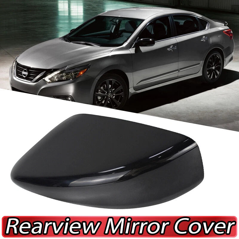 Left Side Rearview Mirror Cover Cap Black for Nissan Altima (2013-2018)