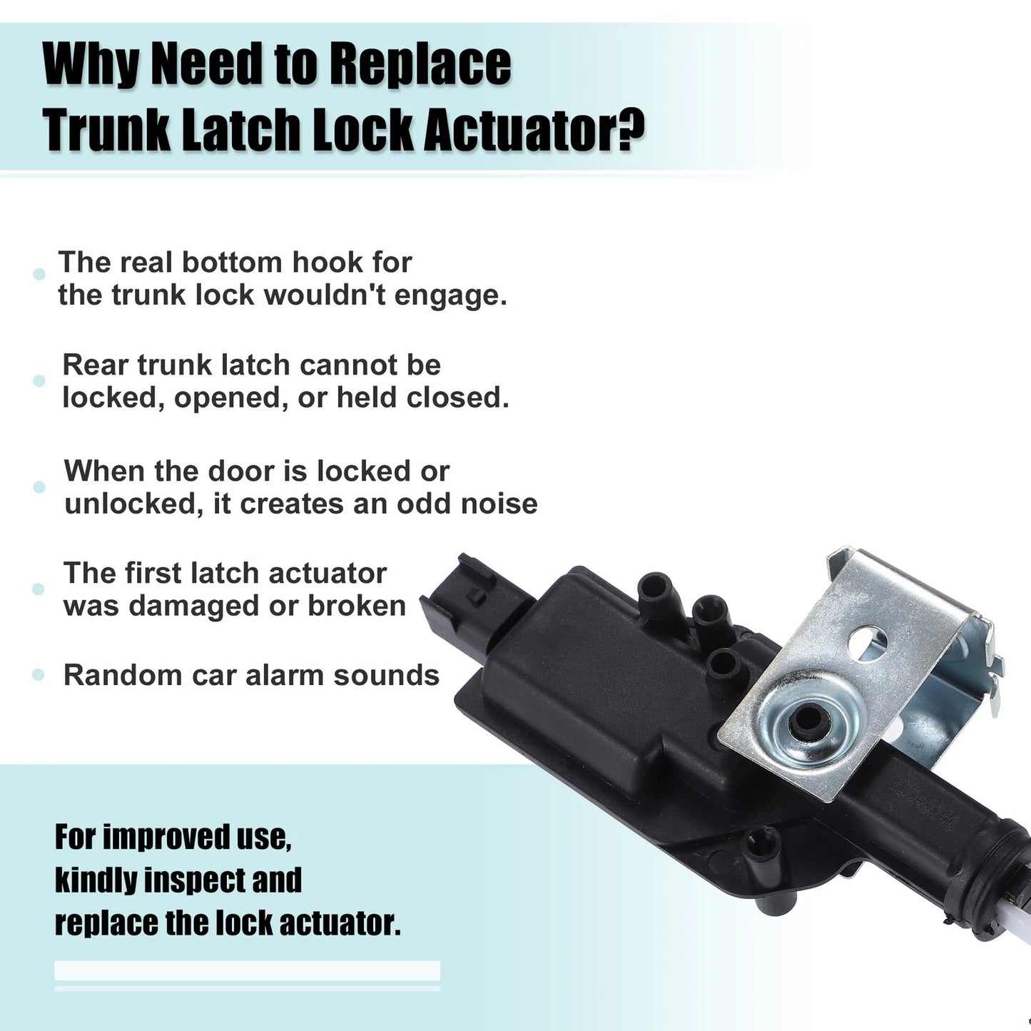 Front Left Car Door Latch Actuator for Ford (2015-2023)