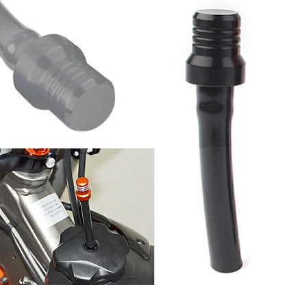 CNC Gas Fuel Tank Cap Valve Vent Hose for ATV Dirt Bike Pit Quad Black