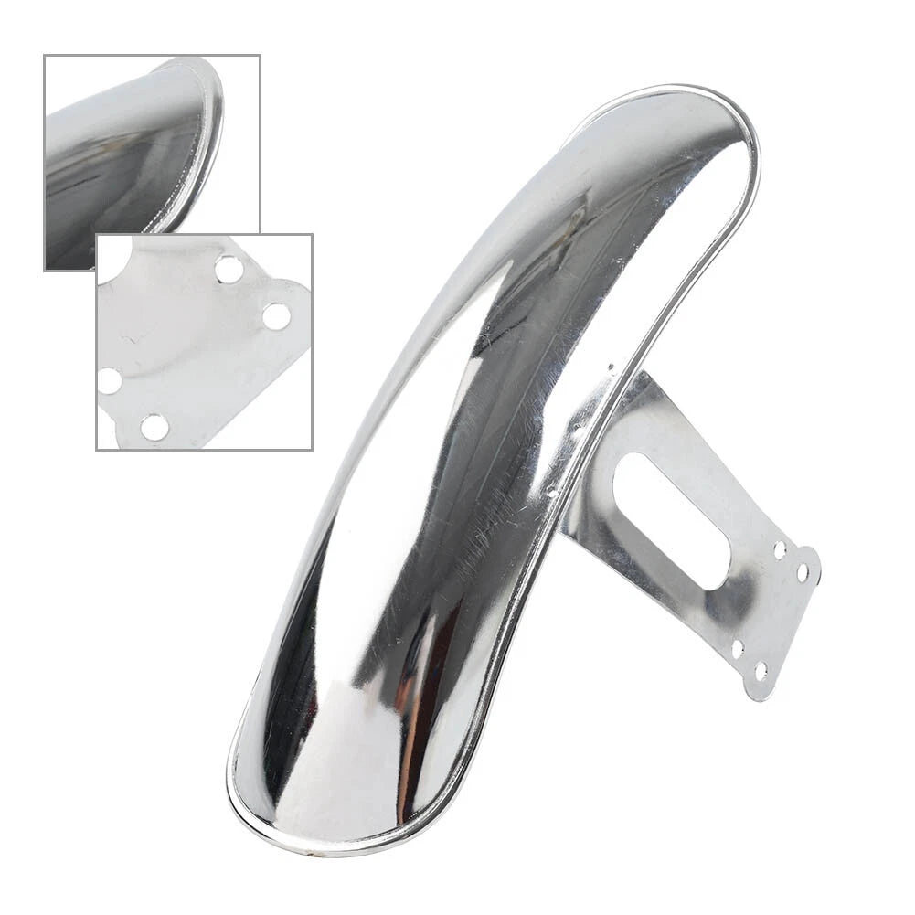 Chrome Metal Mudguard Front Fender Protector for Honda CG125